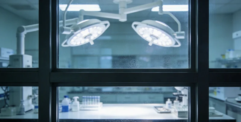 专业实验室中，技术人员正在操作先进的基因测序仪器。