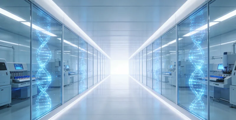 医生指着电脑上的检测报告与咨询