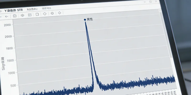 屏幕上显示的彩色基因测序数据图