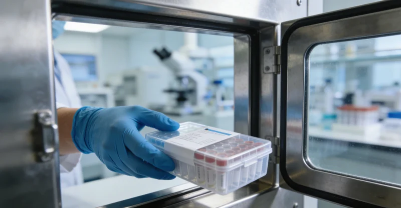 一份清晰的基因检测报告，医生正