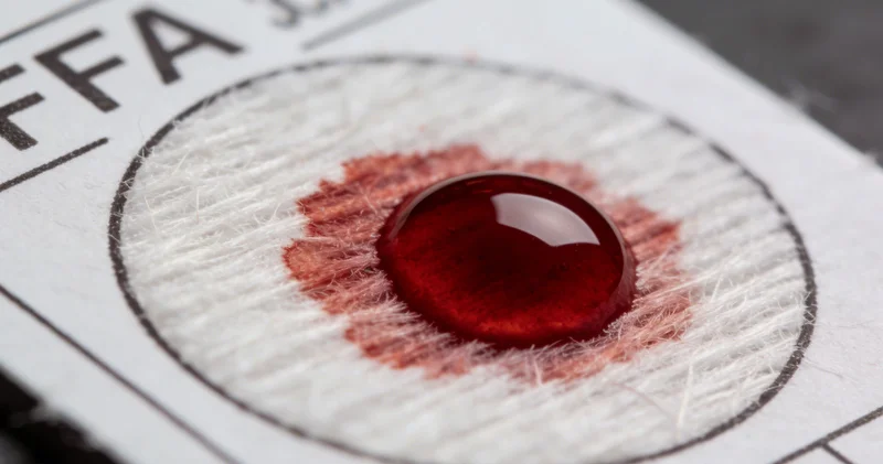 护士正在采集用于RNA检测的静