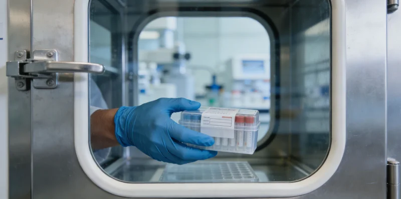 基因检测采样过程示意图