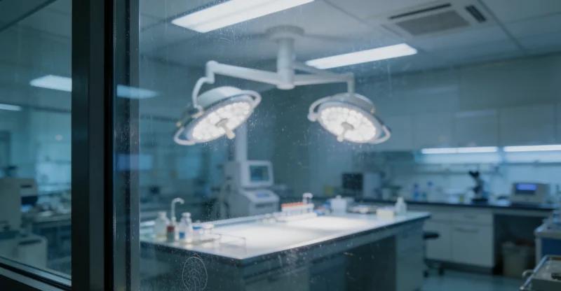 实验室技术人员进行基因测序数据