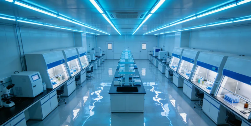 实验室内技术人员操作高通量测序