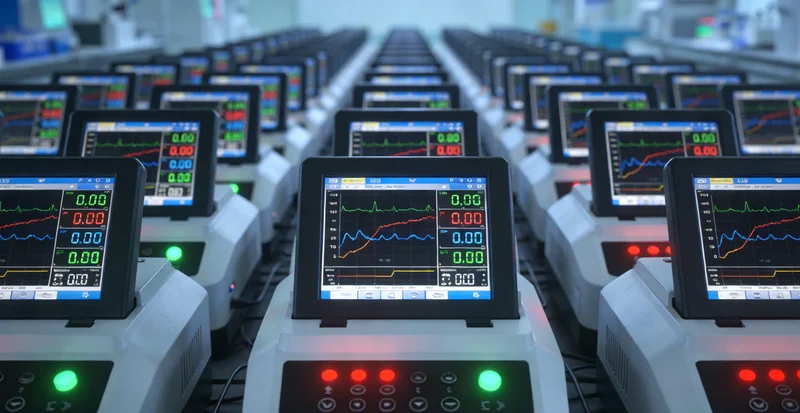 高科技基因检测实验室工作场景与