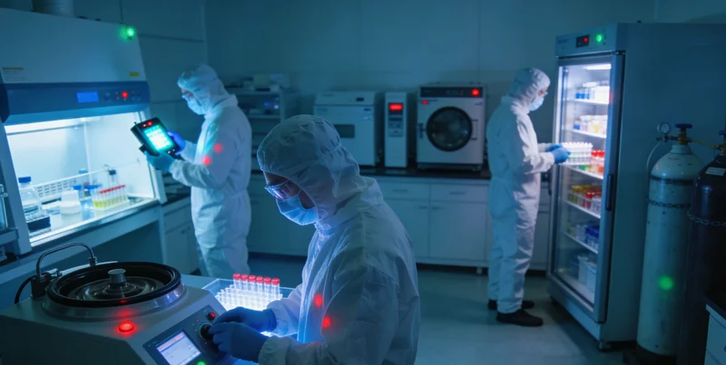 现代化基因检测实验室内部环境