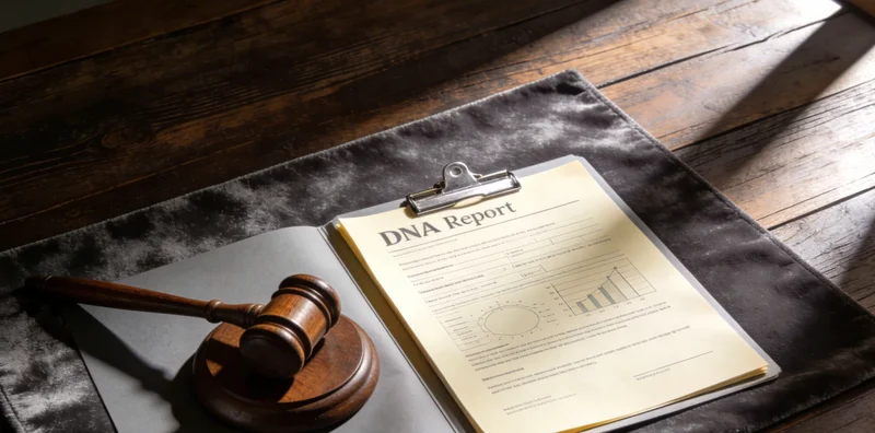 医生与患者坐在一起,共同查看并解读基因检测报告