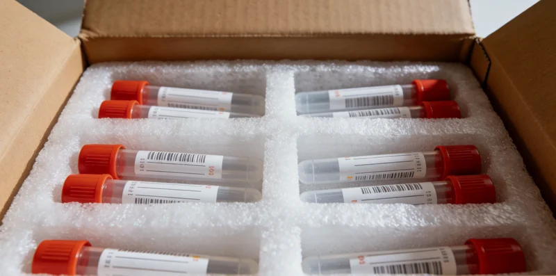 一份带有权威印章的检测报告特写