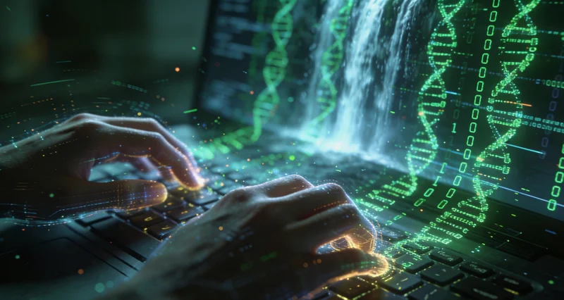 现代基因测序实验室内部,高科技