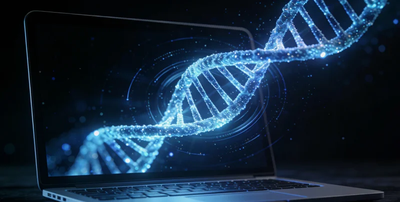 高科技基因检测实验室内部设备特