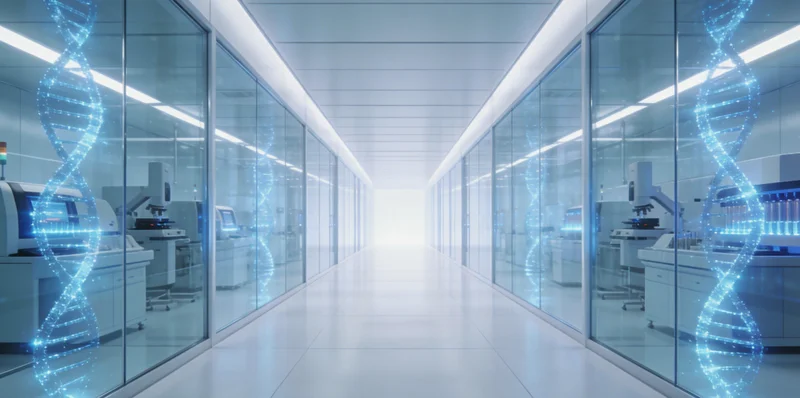 基因检测实验室进行核酸提取和扩