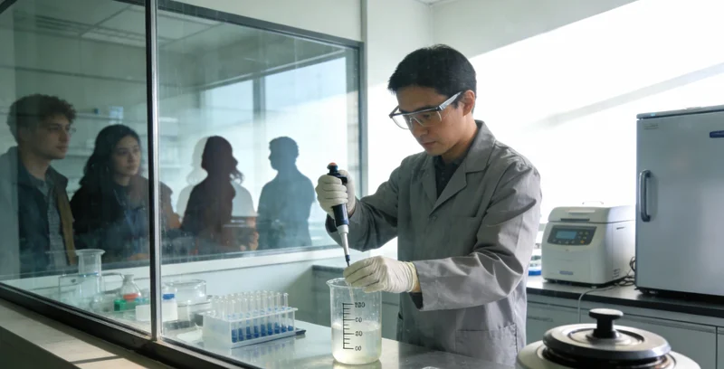 技术人员在实验室内进行mNGS