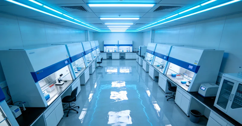 现代化实验室中,技术人员正在进