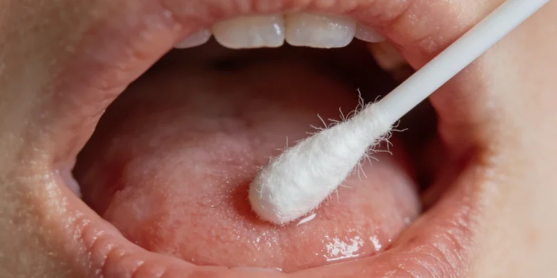 一家人围坐在一起，通过手机查看