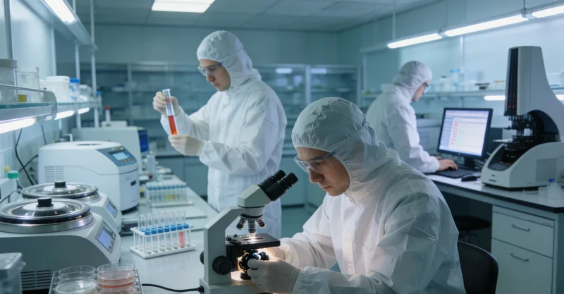 现代化基因检测实验室内部,技术