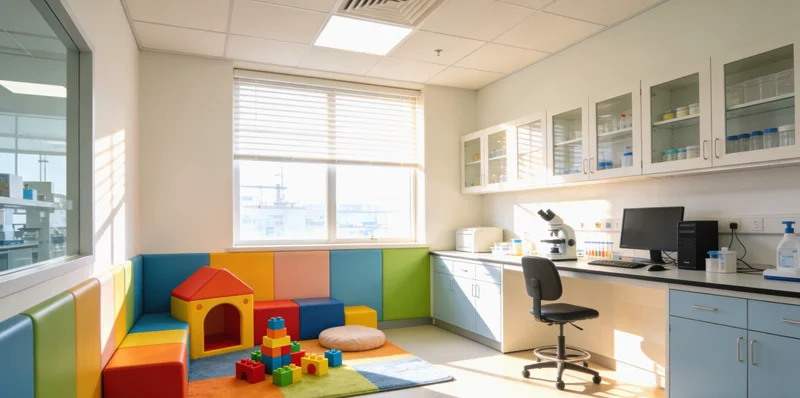 一位孕妇正在医院接受精心的产前