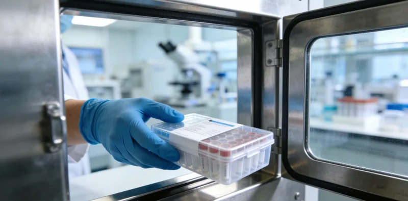 专业咨询师正在向市民解读基因检测报告