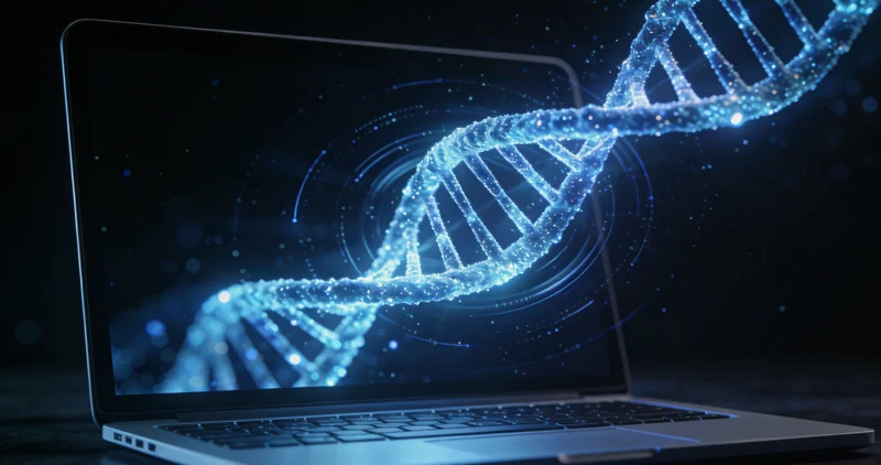 象征基因检测精准性的科技概念图