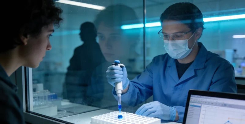 专业的基因检测实验室和检测报告展示