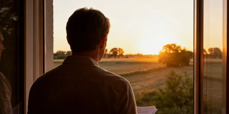 医生与患者家属正在根据检测报告