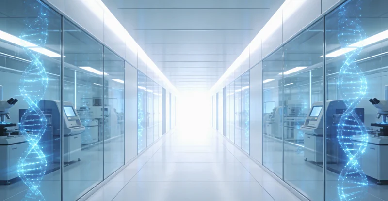 医生在诊室中,正根据检测报告向