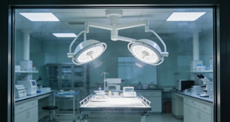 专业人士正在为咨询者讲解检测报