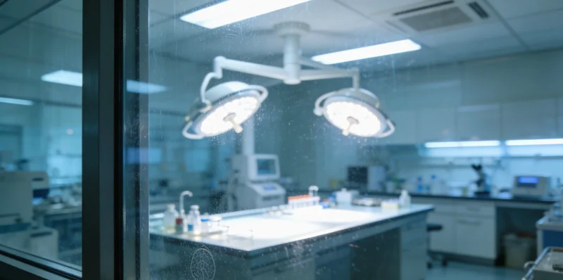 在专业的分子诊断实验室内，技术