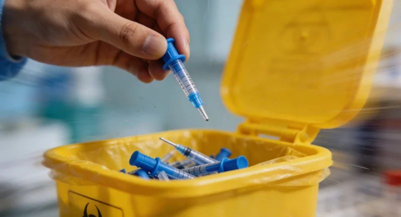 基因检测采样过程示意图