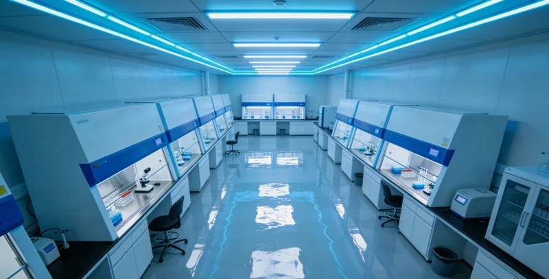 专业实验室内,技术人员操作高通