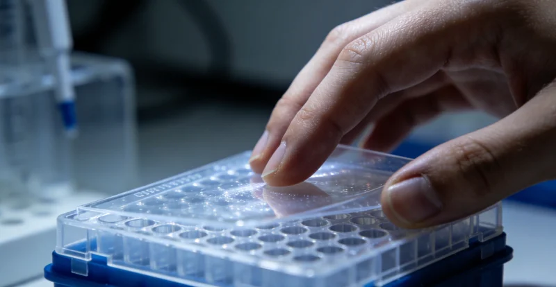 一位康复后的中年男性在户外轻松