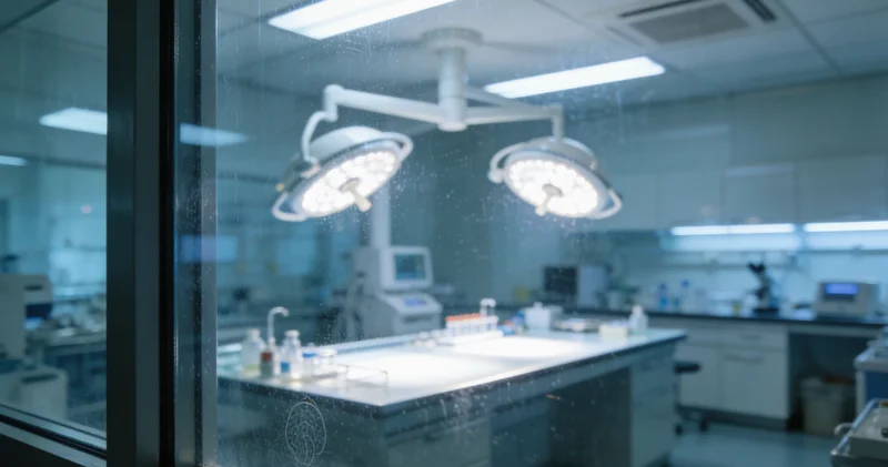 实验室内，技术人员正在操作精密