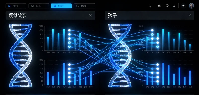 医生在诊室为患者解读基因检测报