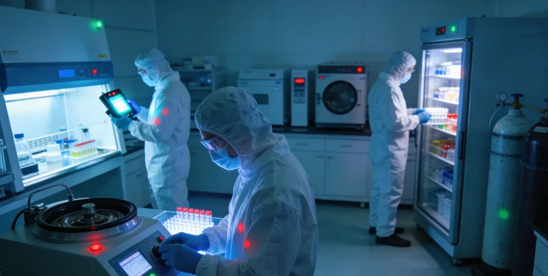 实验室内的现代化高通量基因测序