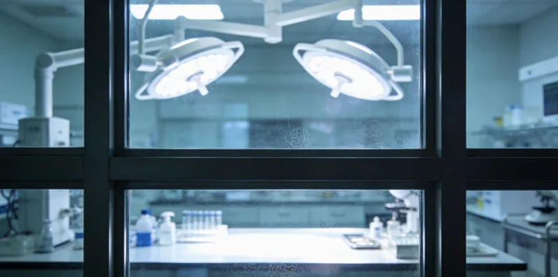 专业PCR实验室内部,技术人员