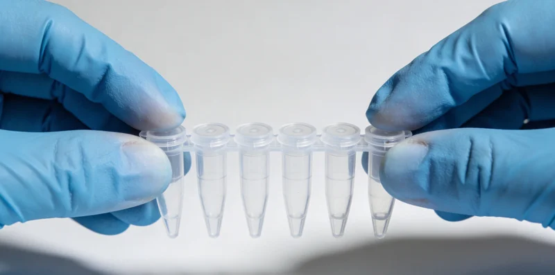 一位专业人士在电脑前为女性用户在线解读基因检测报告,画面温馨专业