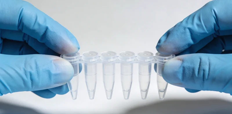 一份清晰的甲状腺基因检测报告局部特写,旁边有医生用手指着报告上的关键结论进行讲解