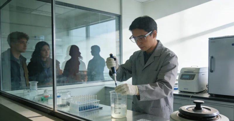 现代化病毒基因检测实验室内部环