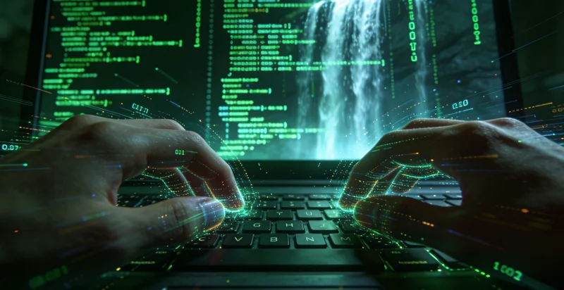 实验室技术人员操作基因测序仪,