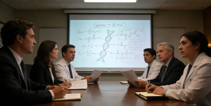 象征基因检测的DNA双螺旋结构