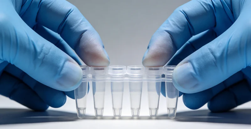 佳木斯市民在医院进行基因检测抽血