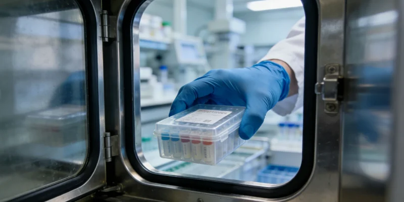 基因测序实验室工作场景