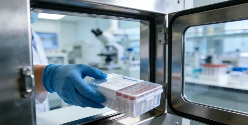 专业人员在阿坝本地服务中心为患者解读基因检测报告