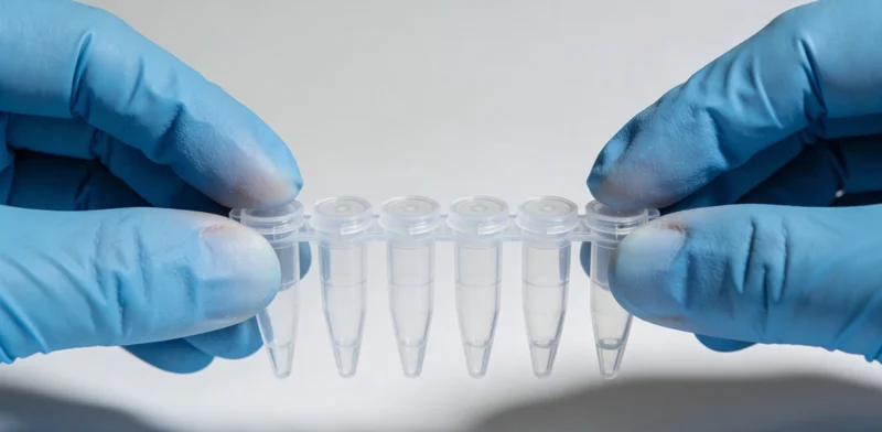 专业遗传咨询师在明亮环境中为女性耐心解读基因检测报告