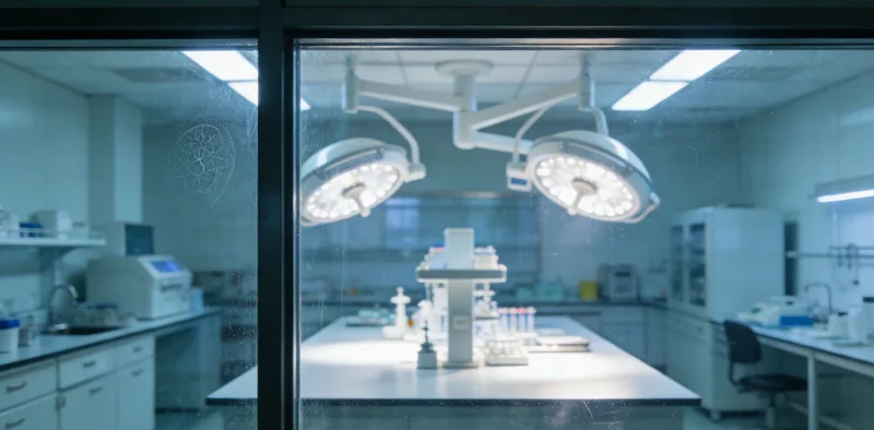 专业人士在办公室内向客户解读基因检测报告