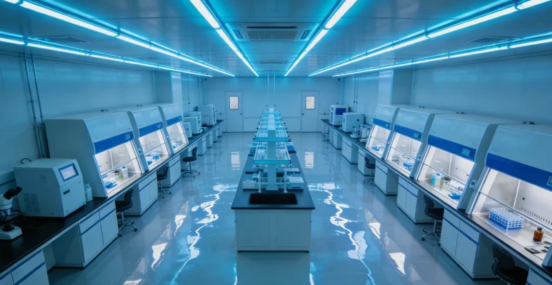 展示实验室中进行DNA提取或P