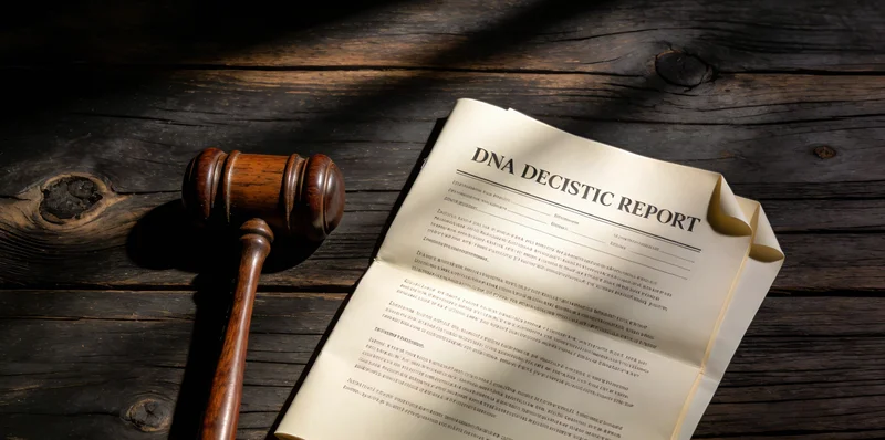 医生正在查看PCR检测报告,旁