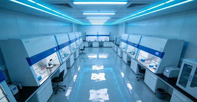 实验室技术人员操作高通量基因测