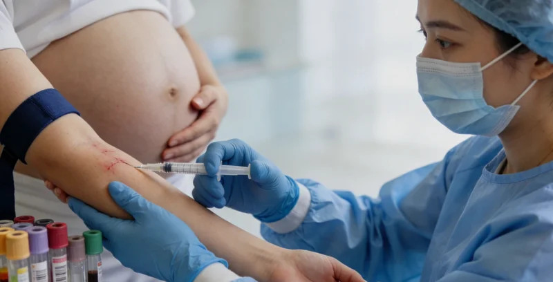 专业基因检测实验室内部工作场景示意