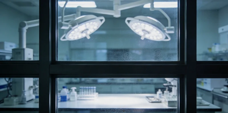 实验室内，技术人员正在无菌操作