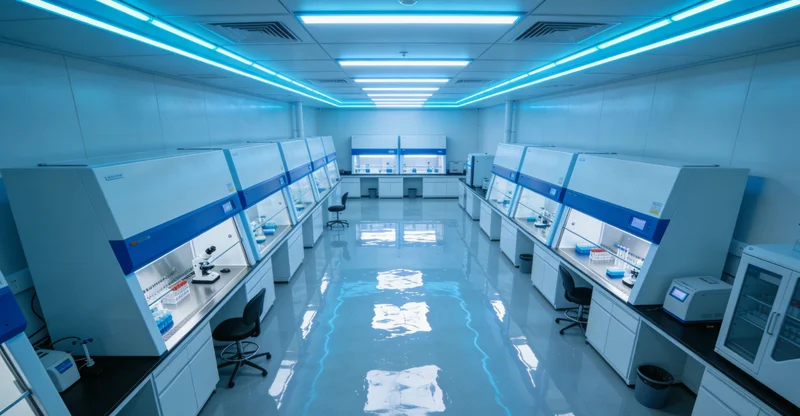 实验室技术人员正在操作精密仪器